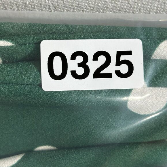 Ann Taylor Pants Women 4 Kelly Green White Polka Dot Wide Leg Boho Preppy Casual - Picture 12 of 12